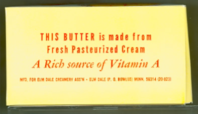 Elm Dale Creamery Association Butter Box - Side 4