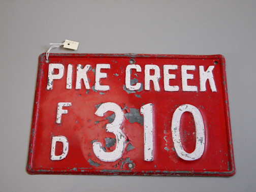 Pike Creek Fire Sign