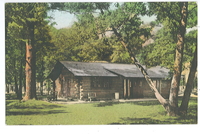 Log Cabin Shelter House, Circa 1945
