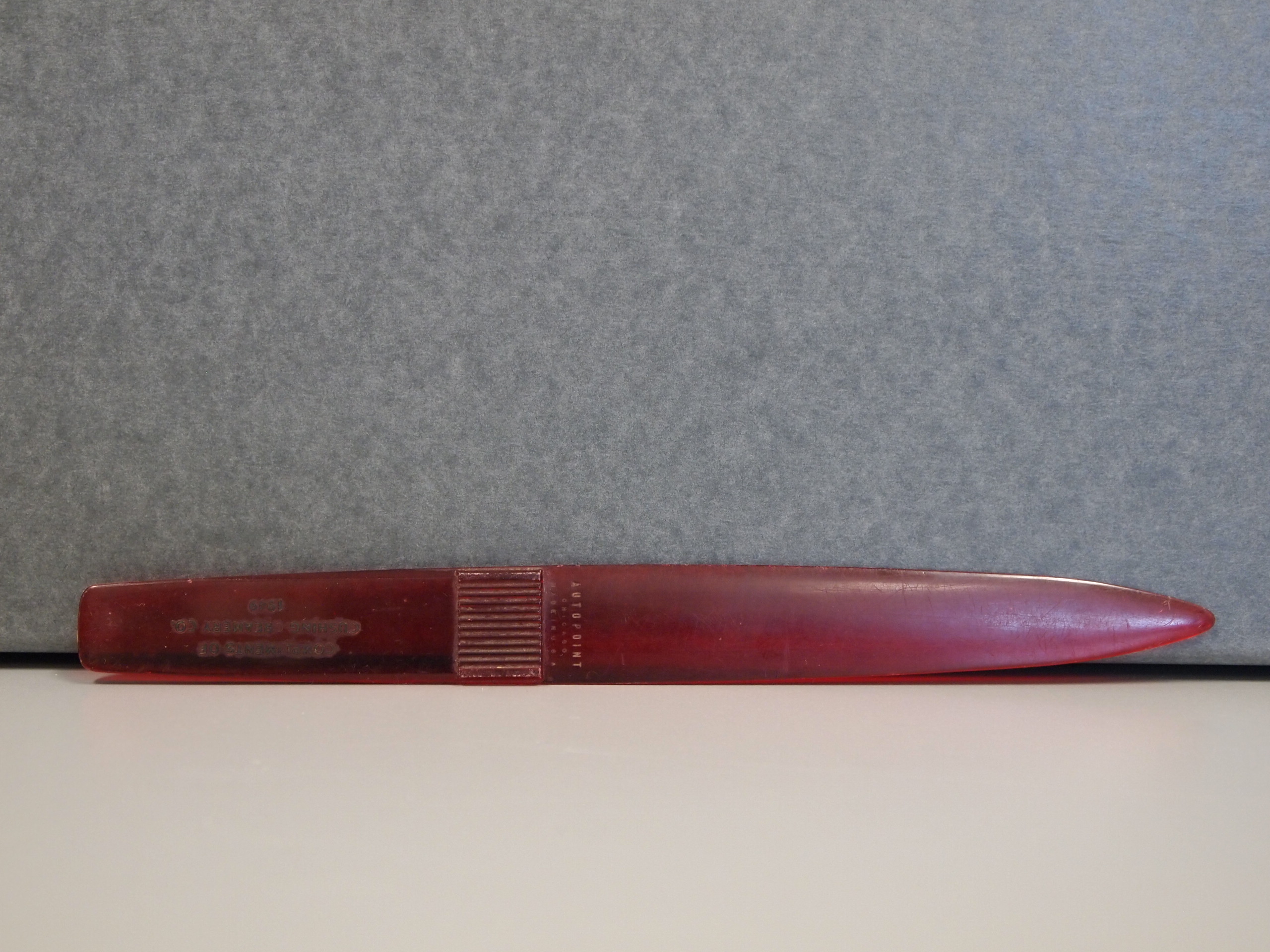 Cushing Creamery Co. Letter Opener, 1949