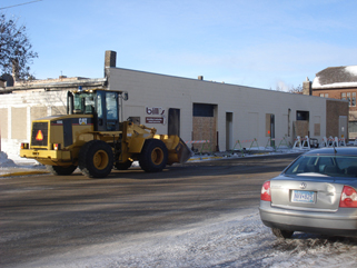 After the fire - Bills Decorating & Iron Hills Pawn Shop, north side of building, Little Falls, MN, January 26, 2010. Isnt the heavy equipment impressive? After the fire - Bills Decorating & Iron Hills Pawn Shop, north side of building, Little Falls, MN, January 26, 2010. Isnt the heavy equipment impressive?