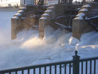 Little Falls Dam, Little Falls, MN, January 26, 2010 Little Falls Dam, Little Falls, MN, January 26, 2010