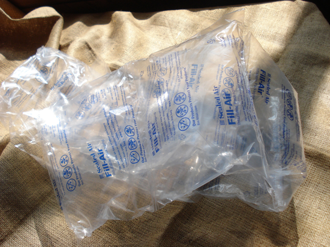 http://www.morrisoncountyhistory.org/museumpics/buildex5.jpg Inflatable packaging for shipping. What could this be for?
